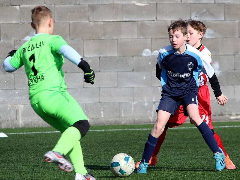 Fotbalový přípravný zápas, mladší žáci, kategorie U13: FK Čáslav - TJ Sokol Družba Suchdol 3:3 (0:1, 2:0, 1:2).