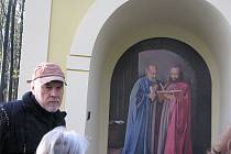 Vysvěcení kapličky svatých Petra a Pavla na rovinách 28. října 2012.