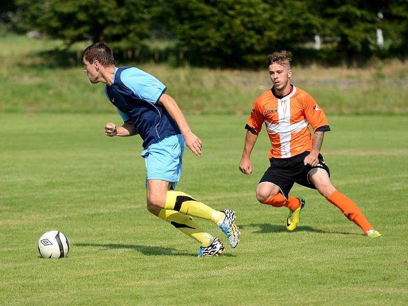 Finále Okresnifotbal.cz Superpoháru 2015: Zruč n. S. - Uhlířské Janovice 2:3, 9. srpna 2015.