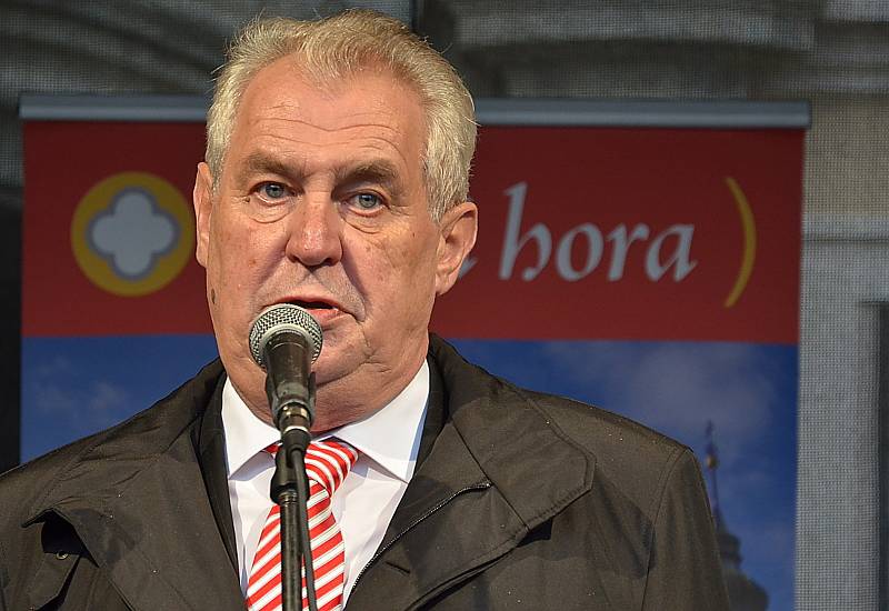 Prezident Miloš Zeman navštívil Kutnou Horu