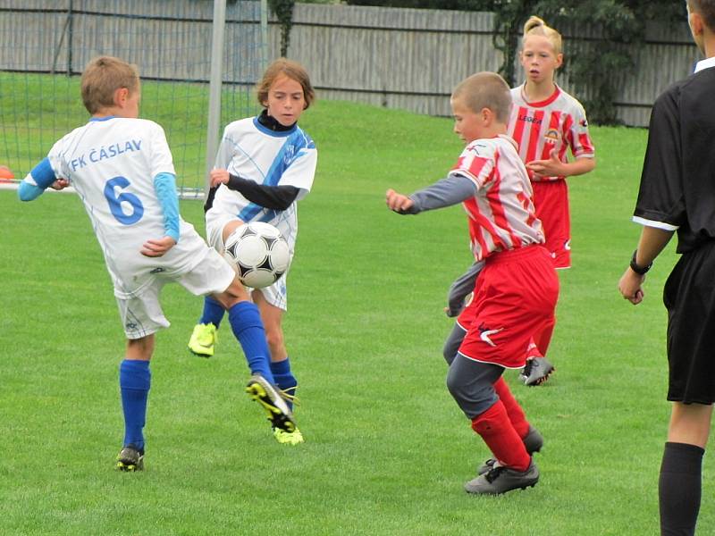 Okresní přebor starších přípravek, sobota 2. září 2017, turnaj ve Vrdech: FK Čáslav B - Sparta Kutná Hora A 2:5.