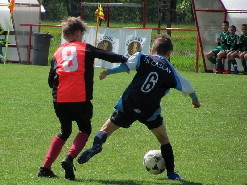 Mladší žáci FK Čáslav na 21. ročníku Memoriálu Františka Lhotáka, mezinárodním fotbalovém turnaji U12 v Malešově.