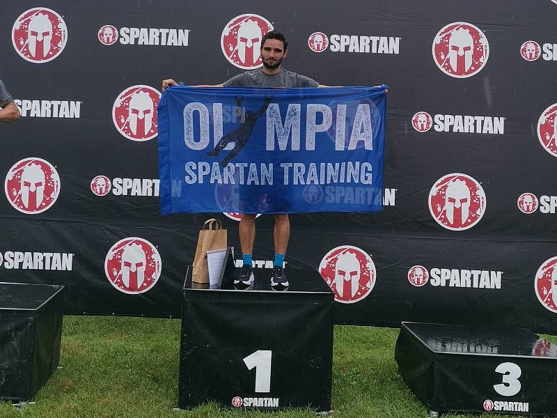 Olympia Spartan Training Kutná Hora v Liberci. Na snímku vítěz Sprintu Jakub Vrbenský.