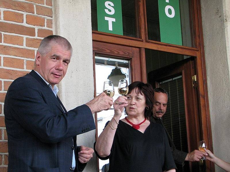 Otevření nového infocentra na hlavním nádraží v Kutné Hoře.