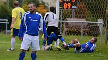 Utkání 7. kola okresního fotbalového přeboru: Zbraslavice - Sázava B 2:3.