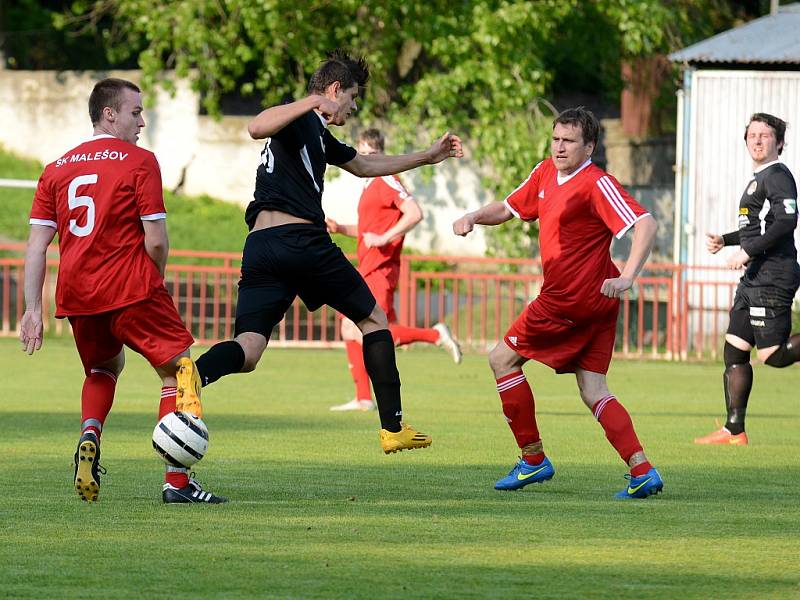 Semifinále Poháru OFS: Kutná Hora B - Malešov 2:1 (0:1), 18. května 2016.