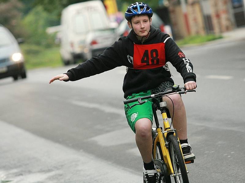 Okresní kolo dopravní soutěže mladých cyklistů v Kutné Hoře.