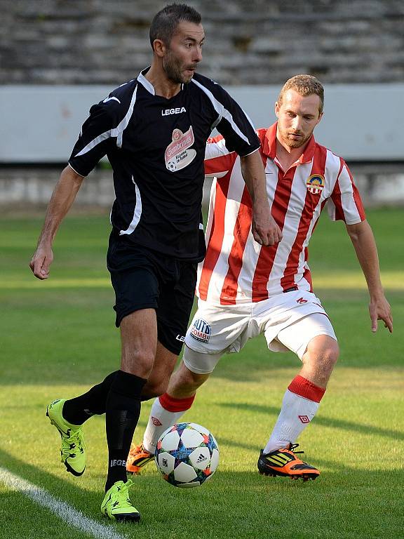 1. kolo Divize C: Kutná Hora - Jaroměř 3:1, 9. srpna 2015.