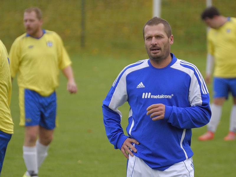 Utkání 7. kola okresního fotbalového přeboru: Zbraslavice - Sázava B 2:3.