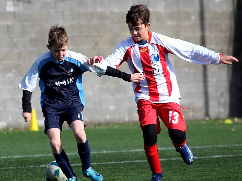 Fotbalový přípravný zápas, mladší žáci, kategorie U13: FK Čáslav - TJ Sokol Družba Suchdol 3:3 (0:1, 2:0, 1:2).