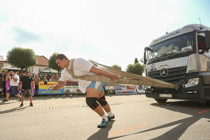 Strongman závody v Golčově Jeníkově v neděli 24. července 2021.