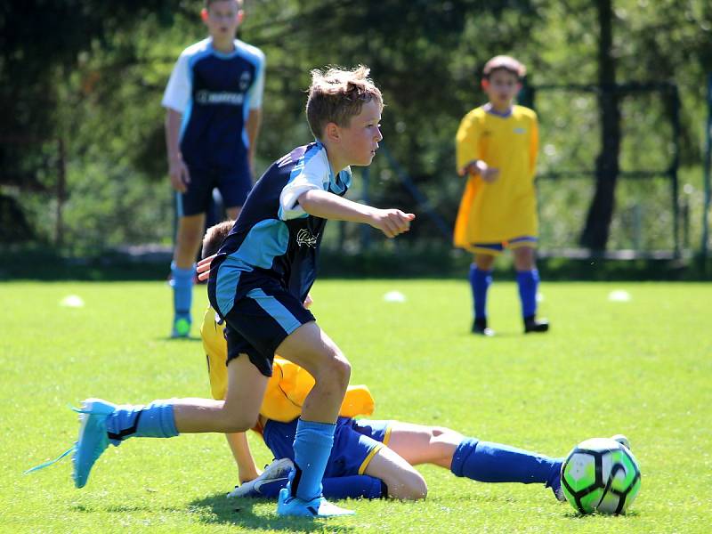 Fotbalový přípravný zápas v Úročnici, mladší žáci, kategorie U13: SK Benešov - FK Čáslav 14:5 (5:2, 6:1, 3:2).