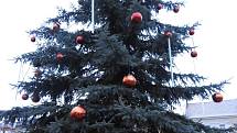 Rozsvícení vánočního stromu na Žižkově náměstí v Čáslavi.