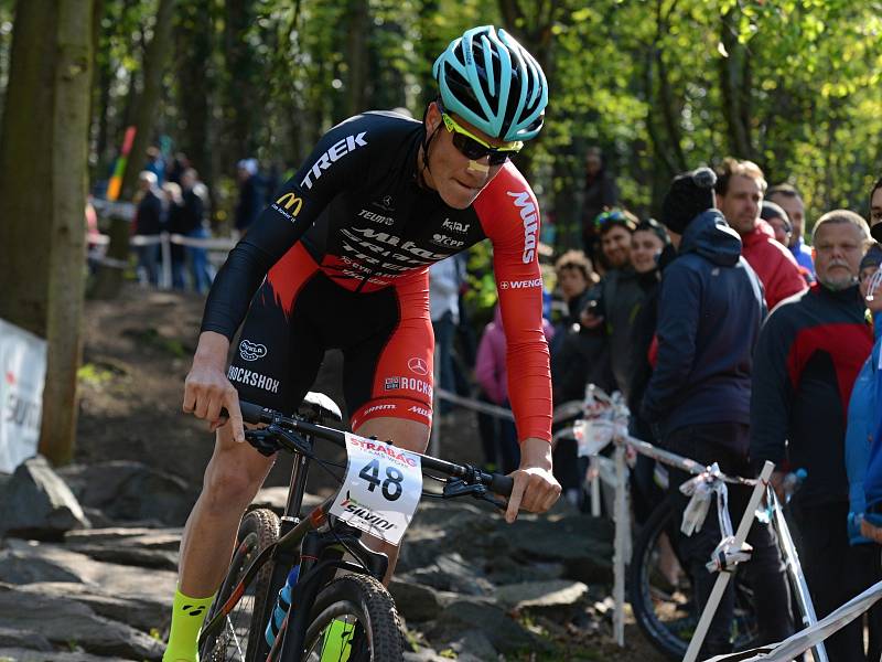 Závod Českého poháru MTB v Kutné Hoře. Kategorie elity mužů a U23.