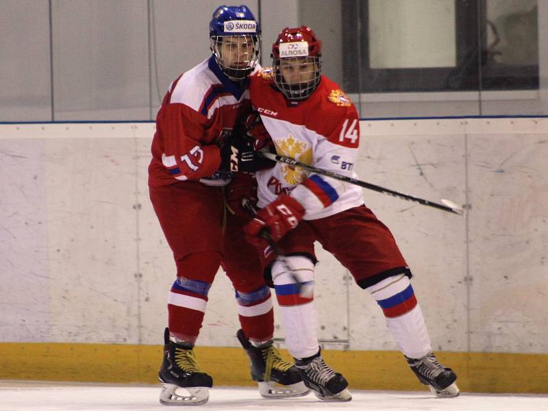 Česká hokejová reprezentace U16 podlehla svým vrstevníkům z Ruska na čáslavském zimním stadionu 3:6.