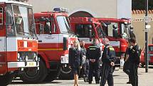 Z oslavy 50. výročí založení profesionálních hasičů v Kutné Hoře.