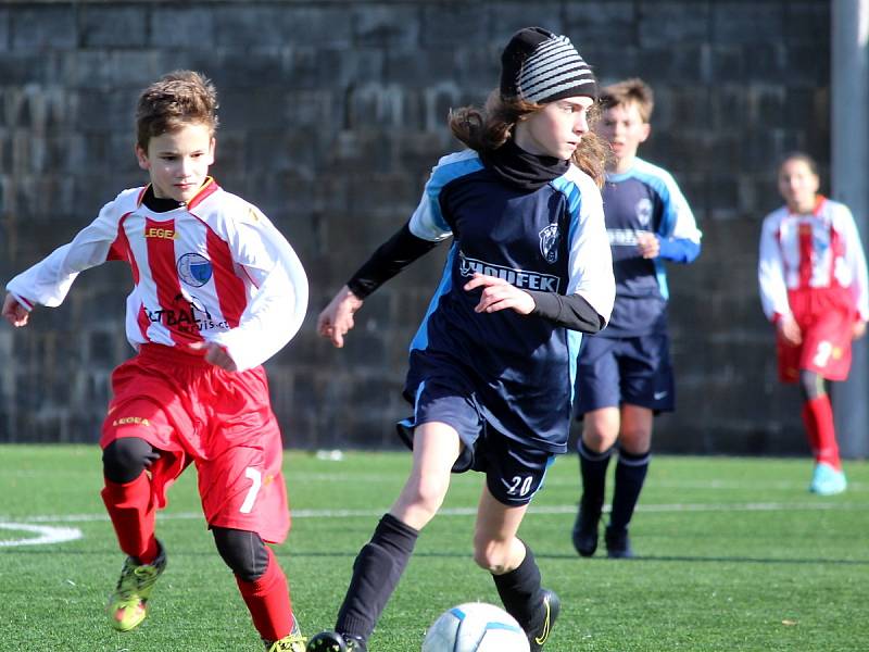 Fotbalový přípravný zápas, mladší žáci, kategorie U13: FK Čáslav - TJ Sokol Družba Suchdol 3:3 (0:1, 2:0, 1:2).