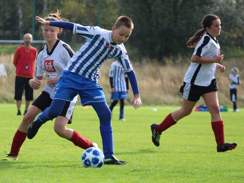 Fotbalový okresní přebor mladších žáků: TJ Jiskra Zruč nad Sázavou - FK Čáslav dívky 2:1 (1:0).