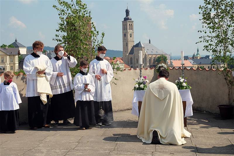 Slavnost Těla a krve Páně, katedrála sv. Barbory a kaple Božího Těla, Kutná Hora, 6. června 2021.