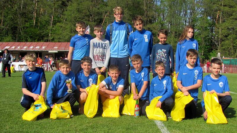 Mladší žáci FK Čáslav na 21. ročníku Memoriálu Františka Lhotáka, mezinárodním fotbalovém turnaji U12 v Malešově.