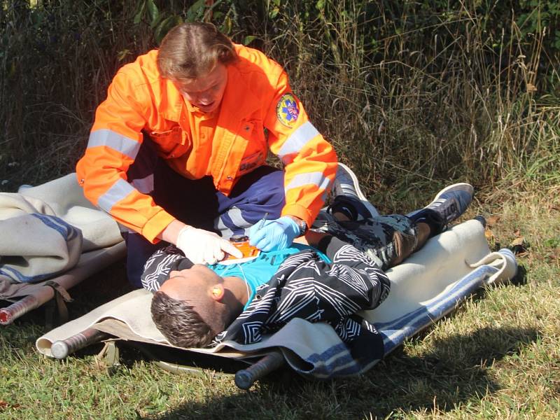 Trénink ISZ na Dopravním učilišti Čáslav