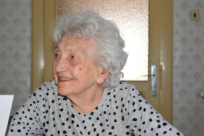 Růžena Málková z Čáslavi oslavila 102. narozeniny