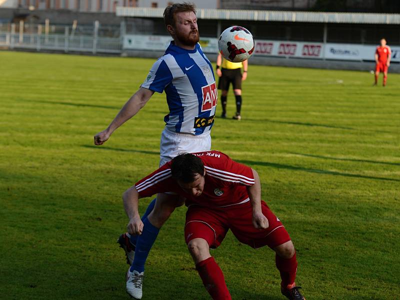 Fotbalisté Čáslavi vyhráli zápas 19. kola Fortuna Divize C doma proti Trutnovu 5:1.