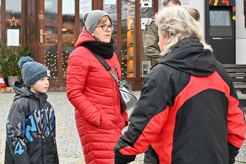 Z procházky zimní Kutnou Horou s klubem Sluníčko.