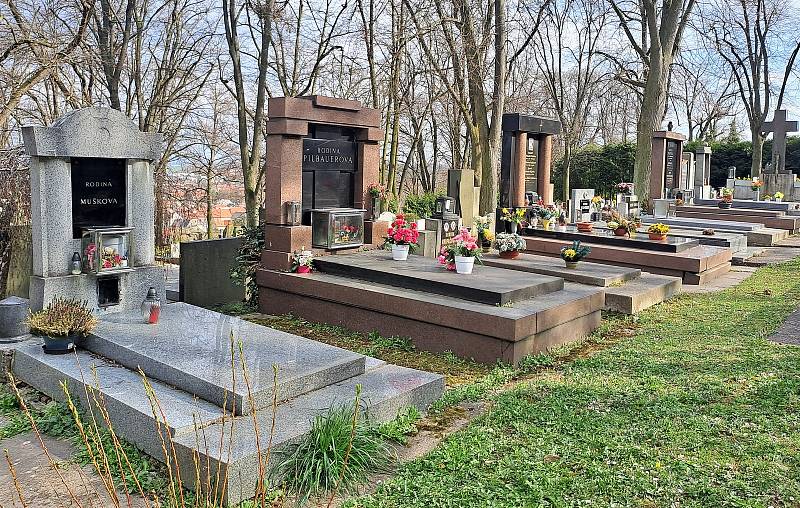 Jaro na hřbitově Všech svatých v Kutné Hoře.