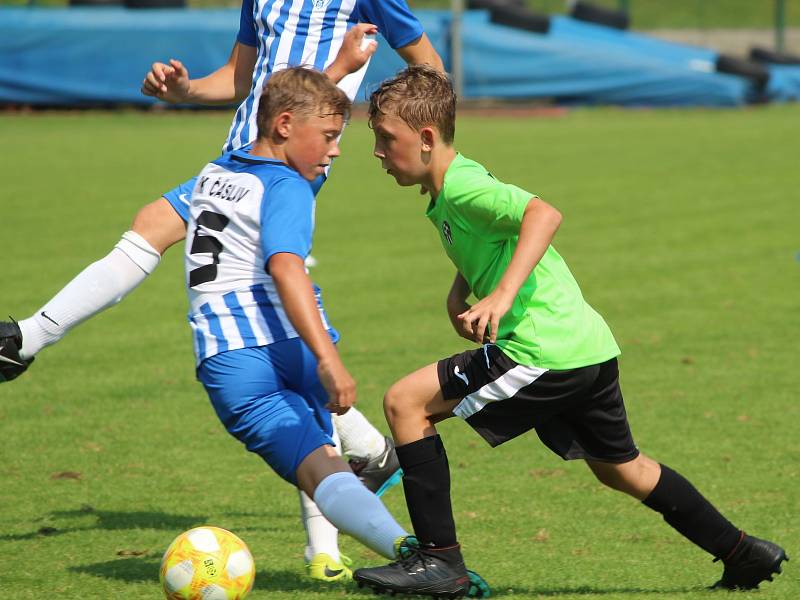 Fotbalový přípravný zápas mladších žáků U13: FK Čáslav - FK Admira Praha 13:2 (4:1, 3:1, 6:0).