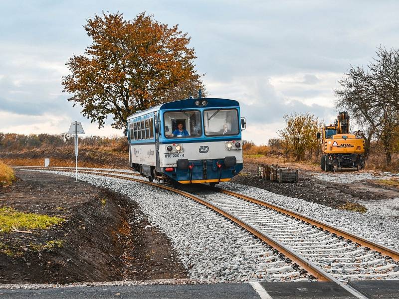 Opravená železniční trať 236 Čáslav - Třemošnice.