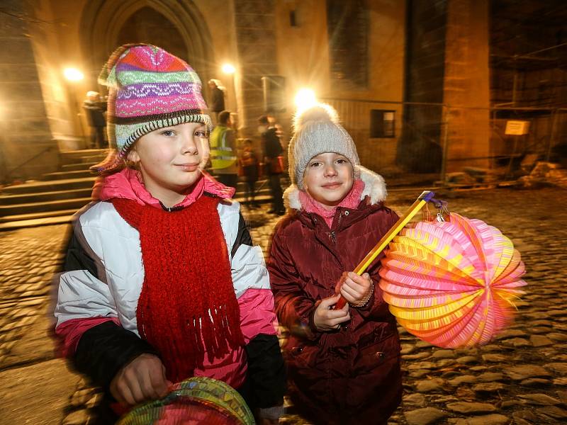 Svatomartinský průvod prošel centrem Kutné Hory ve čtvrtek 11. listopadu 2021.