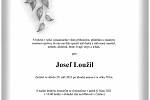 Smuteční oznámení: Josef Loužil.