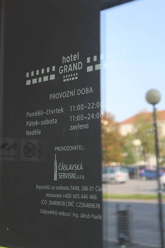 Hotel Grand v Čáslavi.