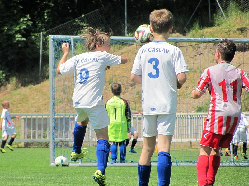 Okresní přebor starších přípravek, sobota 3. června 2017, turnaj v Čáslavi: FK Čáslav – Sparta Kutná Hora 1:6.