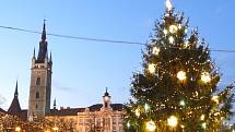 Rozsvícení vánočního stromu v Čáslavi.