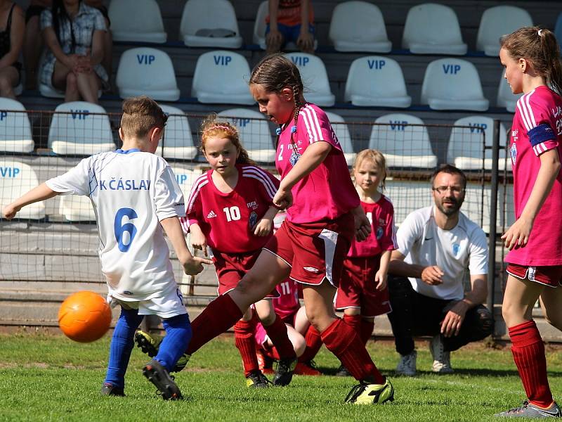 Fotbalový mistrovský turnaj mladších přípravek v Čáslavi: FK Čáslav C - FK Čáslav B 9:5.