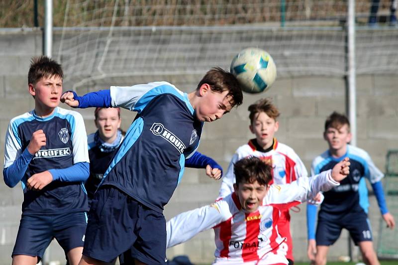 Fotbalový přípravný zápas, mladší žáci, kategorie U13: FK Čáslav - TJ Sokol Družba Suchdol 3:3 (0:1, 2:0, 1:2).