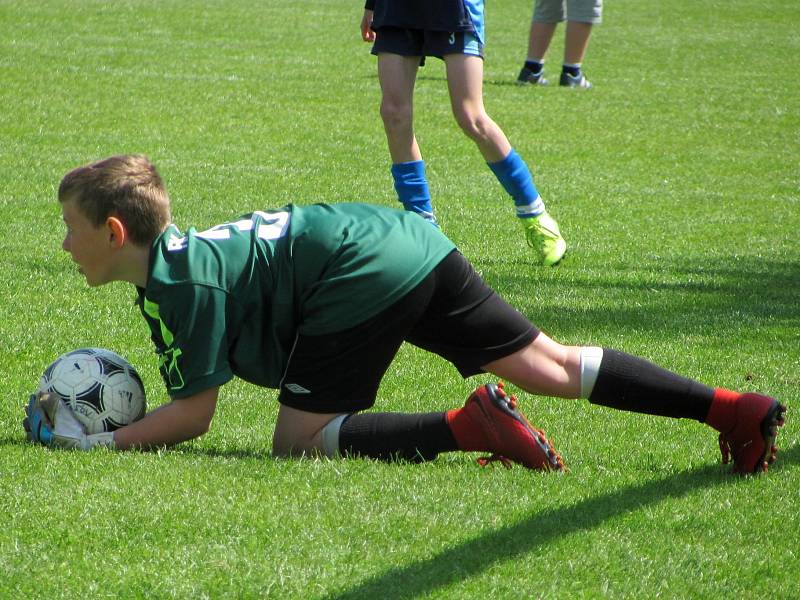 Mladší žáci FK Čáslav na 21. ročníku Memoriálu Františka Lhotáka, mezinárodním fotbalovém turnaji U12 v Malešově.