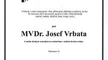 Smuteční oznámení: MVDr. Josef Vrbata.