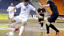 1. zápas čtvrtfinále Chance futsal ligy: Tango Brno - Benago Zruč n. S. 8:3, 7. dubna 2012.