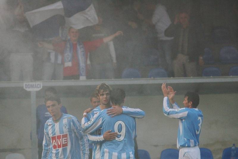 Z utkání II. ligy Čáslav - Bohemians 1905 1:1, sobota 27. září 2008