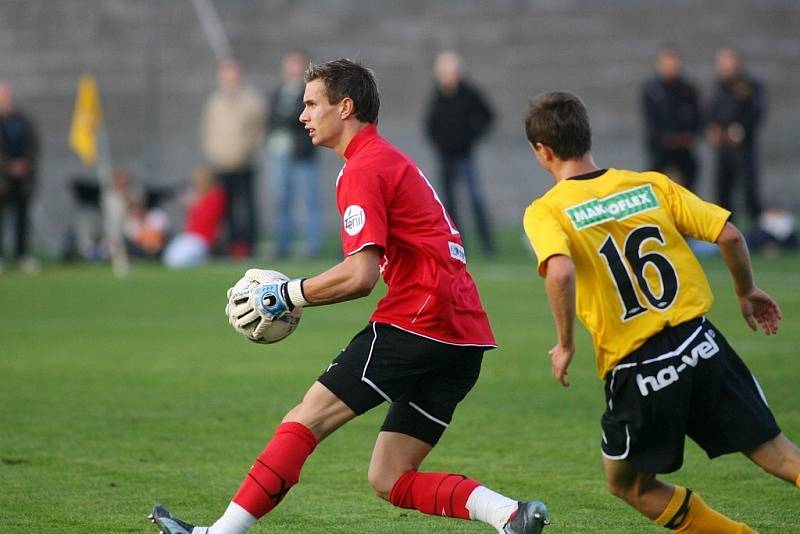 Z utkání II. ligy Čáslav - Bohemians 1905 1:1, sobota 27. září 2008