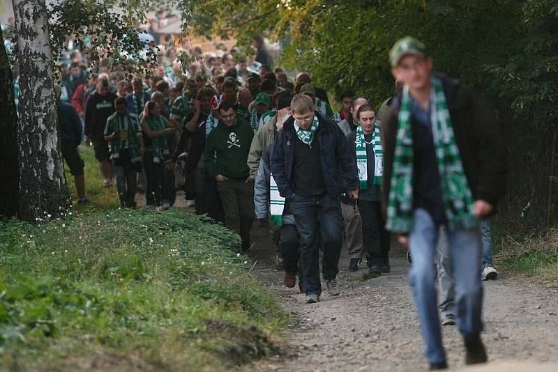 Z utkání II. ligy Čáslav - Bohemians 1905 1:1, sobota 27. září 2008