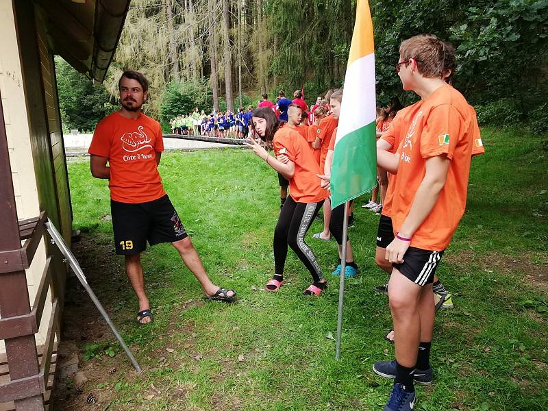 Dětský sportovní tábor pořádaný spolkem Olympia Kutná Hora v rekreačním středisku Želivka na Vysočině.