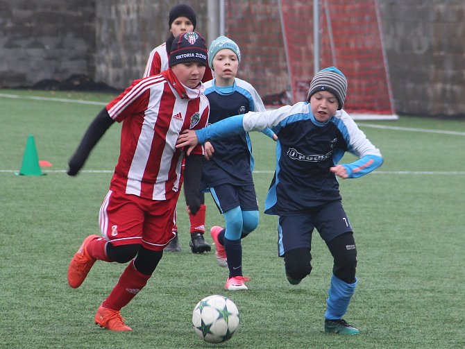Česká fotbalová liga mladších žáků U12, zimní příprava: FK Čáslav - FK Viktoria Žižkov 10:7.