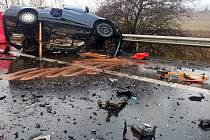 Tragická dopravní nehoda na silnici I/38 mezi Hlízovem a Malínem.