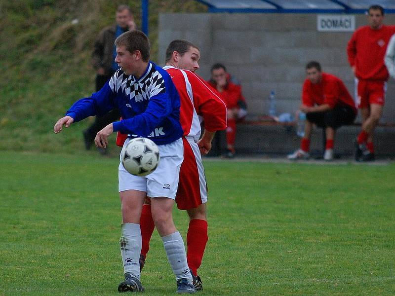 Fotbal I. B třída: Tupadly - Chocerady 0:1, neděle 25. října 2009