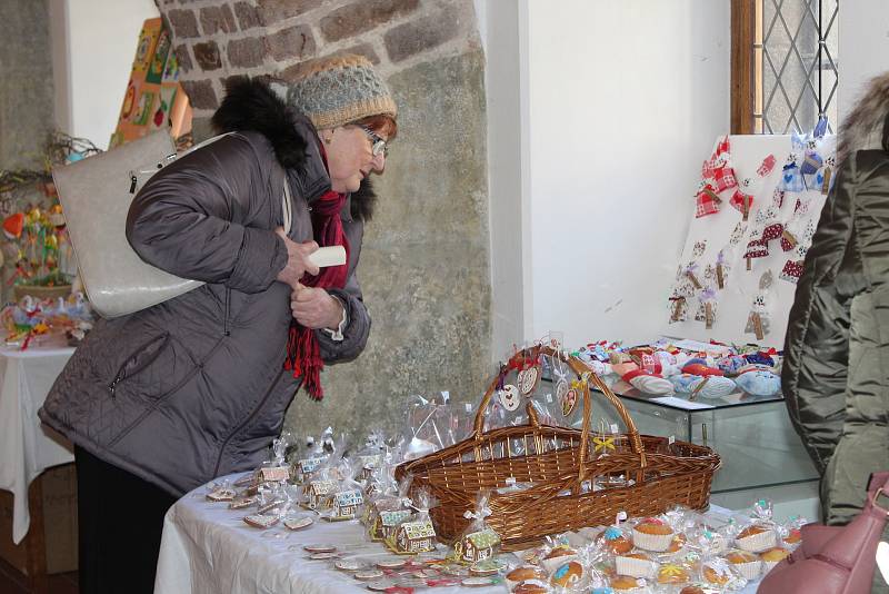 V Preghausu Vlašského dvora se nyní prodávají velikonoční dekorace.