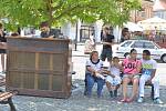Oblíbený projekt dorazil i do Kutné Hory, piano včera rozeznělo Palackého náměstí